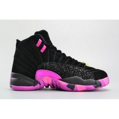 Nike Erkek Air Jordan 12 Retro Db Siyah / Mor / Pembe Basketbol Ayakkabısı Türkiye - YGW7DNAO